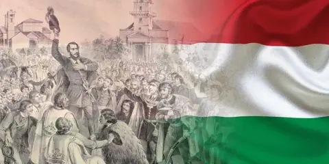 Március 15., nemzeti zászló