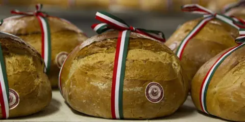 Új kenyér nemzeti szalaggal